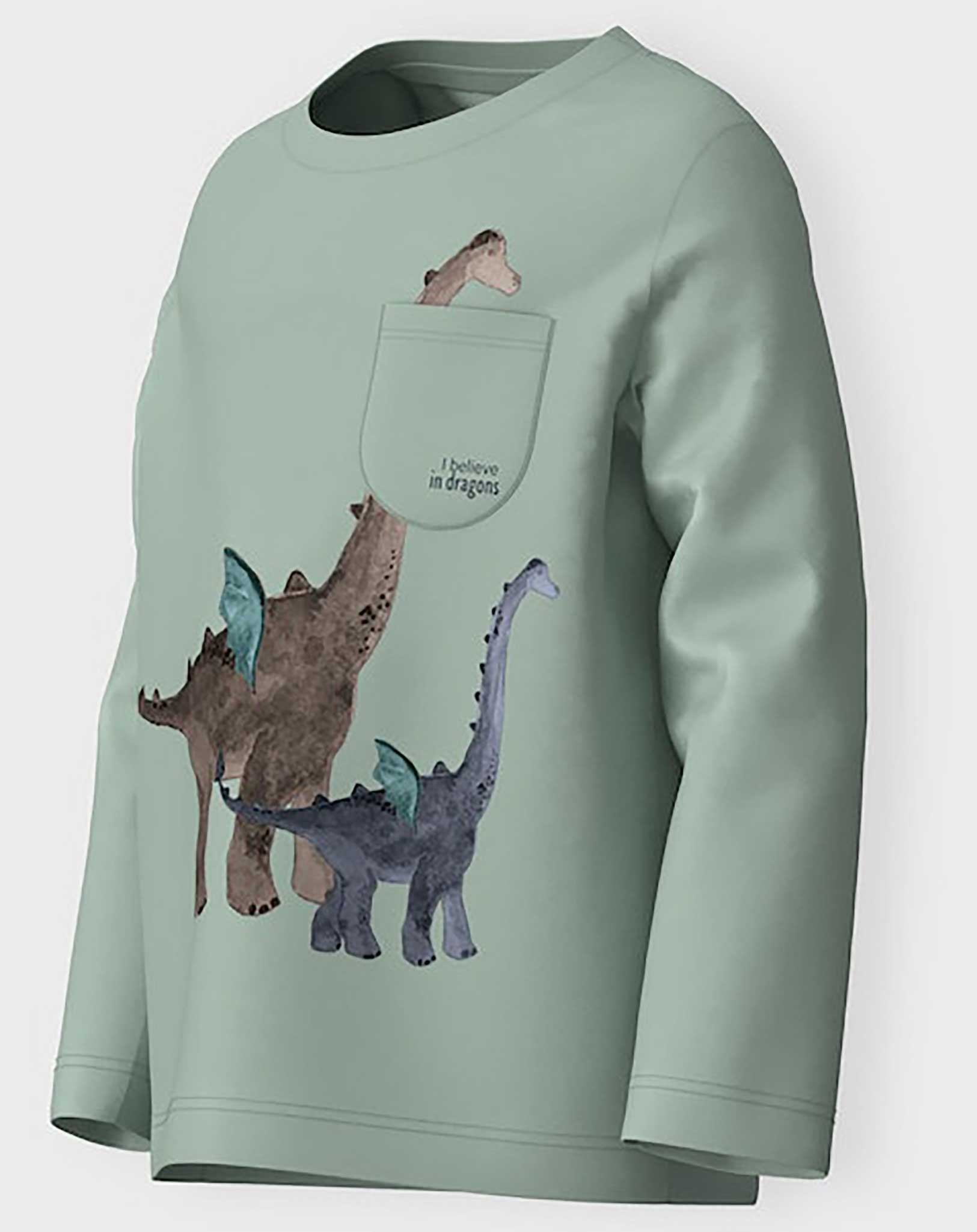Sweatshirt NMMDRAG DRAGONS in silt green