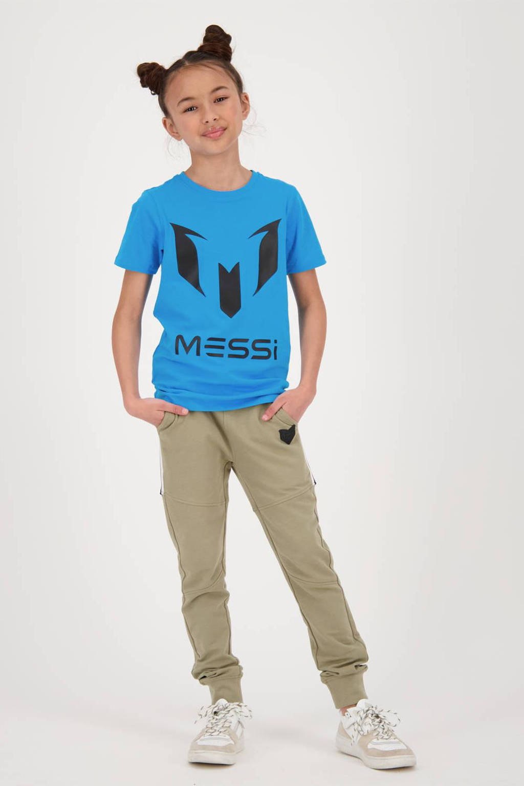 Vingino T-shirt Hogo met printopdruk blauw
