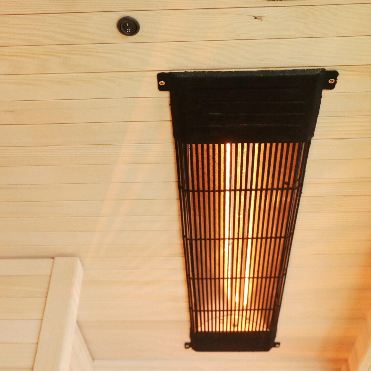 Tronitechnik® Infrarotkabine Infrarotsauna MANILA 120cm x 100cm inkl. 5 Vollspektrumstrahler, 2 Personen, LED, Hemlock
