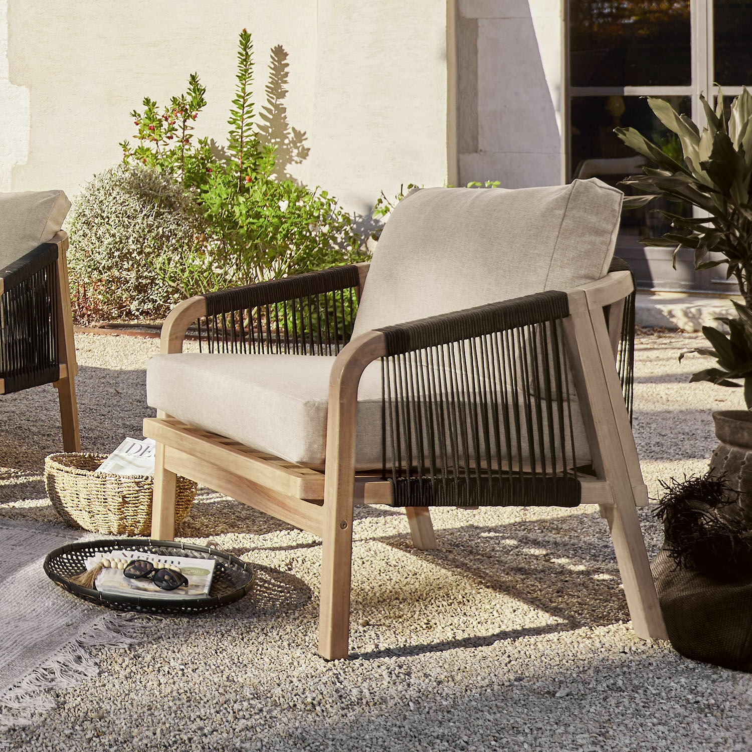 Sessel FSC®-100% Shreveport braun/beige