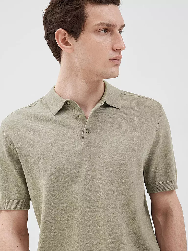 SELECTED Poloshirt SLHBERG hellgrün