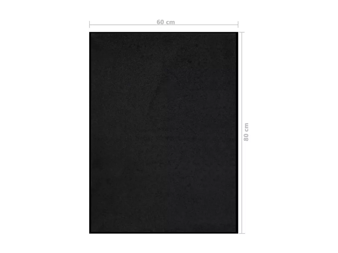 Paillasson Noir 60x80 cm