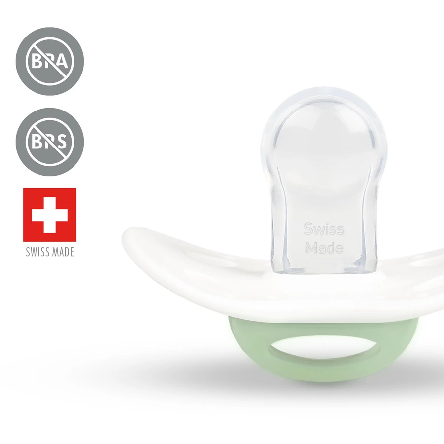 Medela Baby Schnuller Day & Night ab dem 18. Monat DUO Signature 4 Stück in weiß, rot