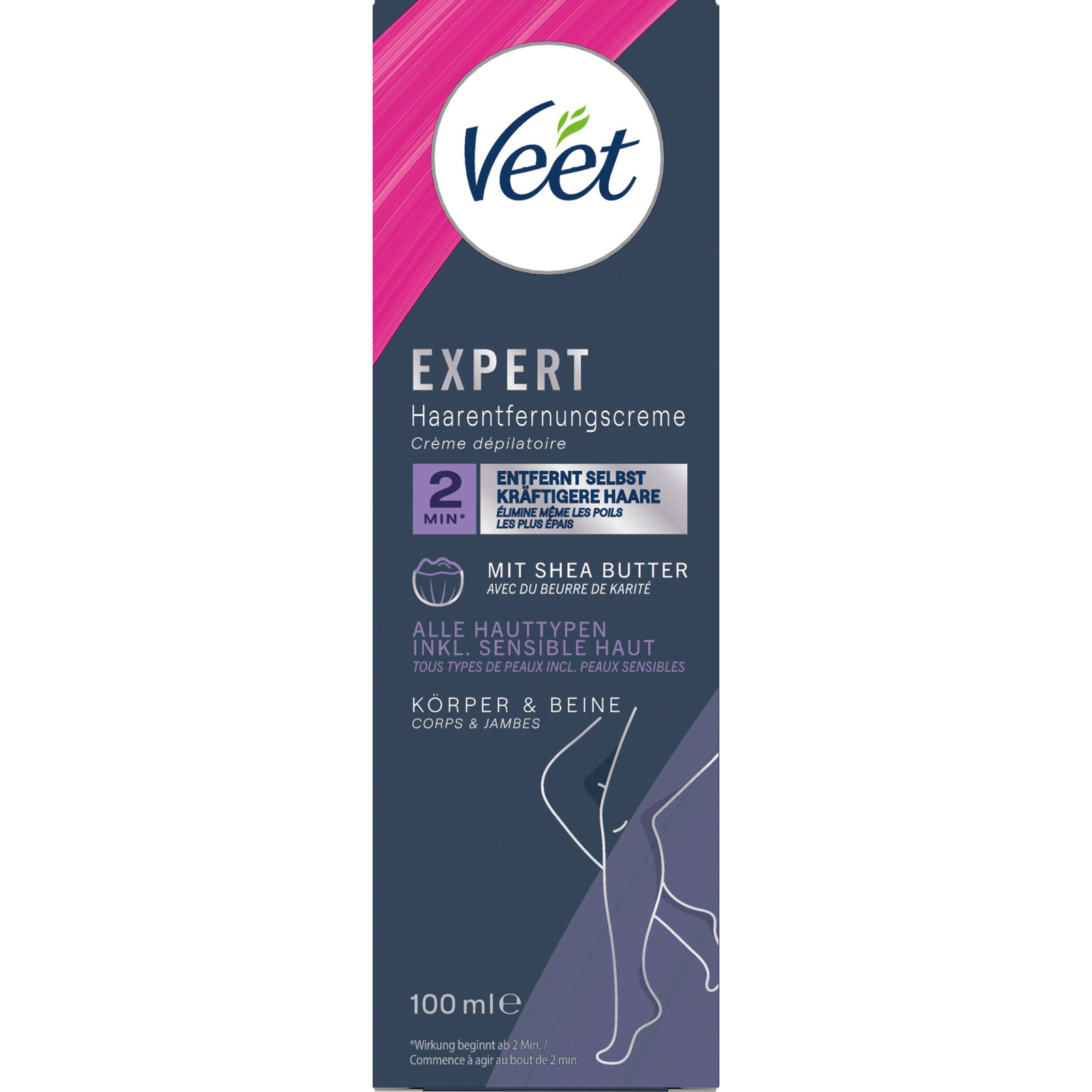 Veet Haarentfernungscreme Körper & Beine 2 x 100 ml