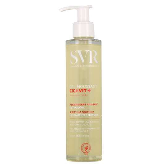 Gel moussant peaux irritées SVR Cicavit+