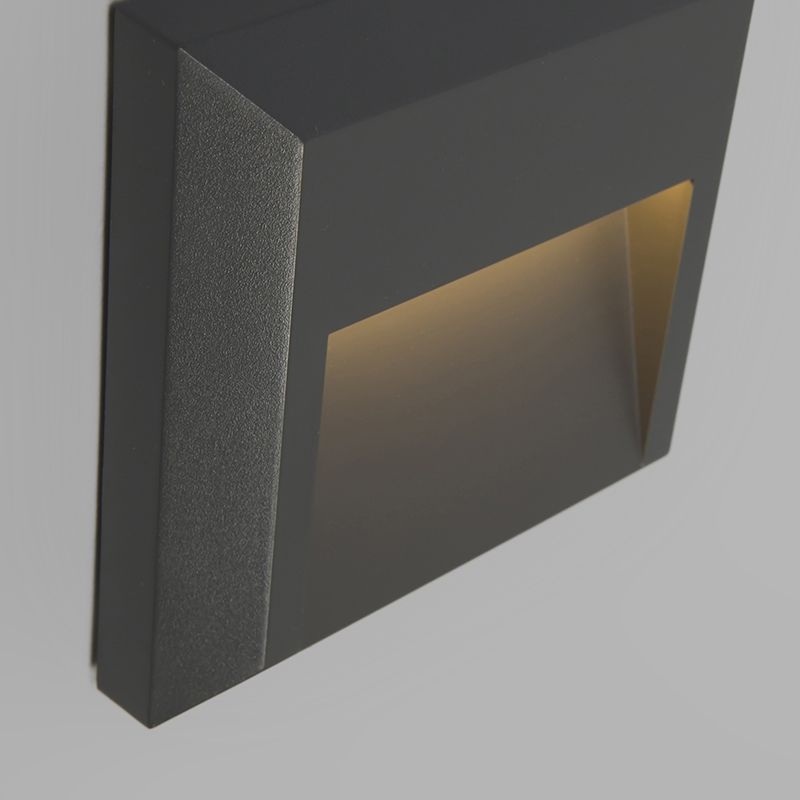 Set van 2 moderne wandlampen donkergrijs incl. LED - Gem 2