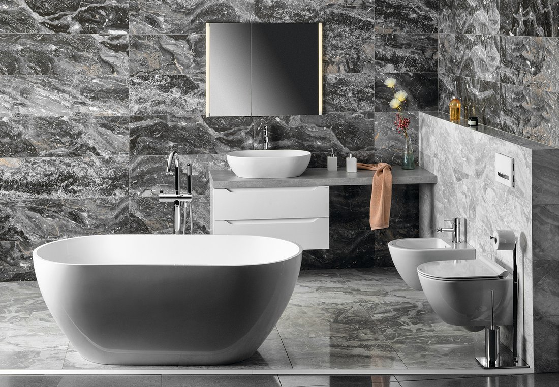 Sapho Integra inbouw spiegelkast met LED verlichting 85x70cm