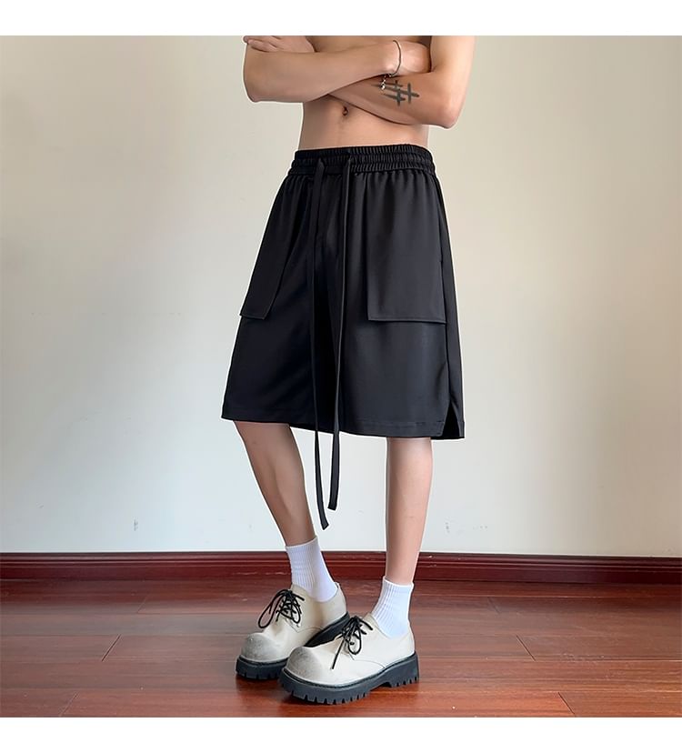 AXEN - Bermudashorts met trekkoord in de taille