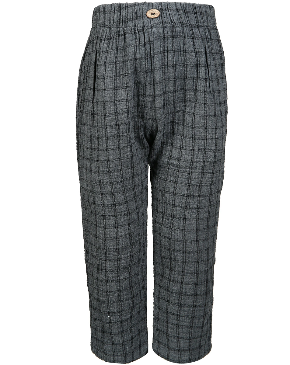 Stoffhose BRUNO kariert in grau