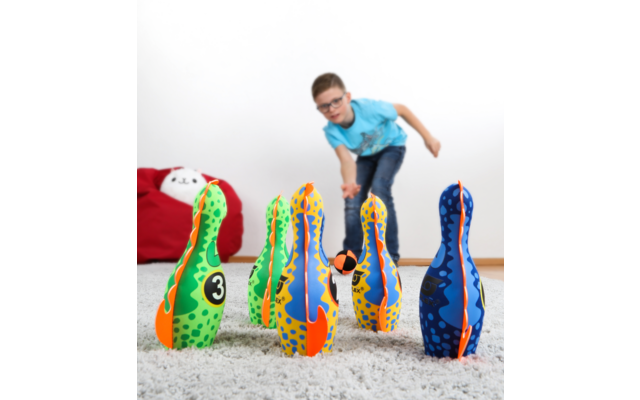 sunflex sport Kegelset Dino 7 teilig mit Aufbewahrungstasche
