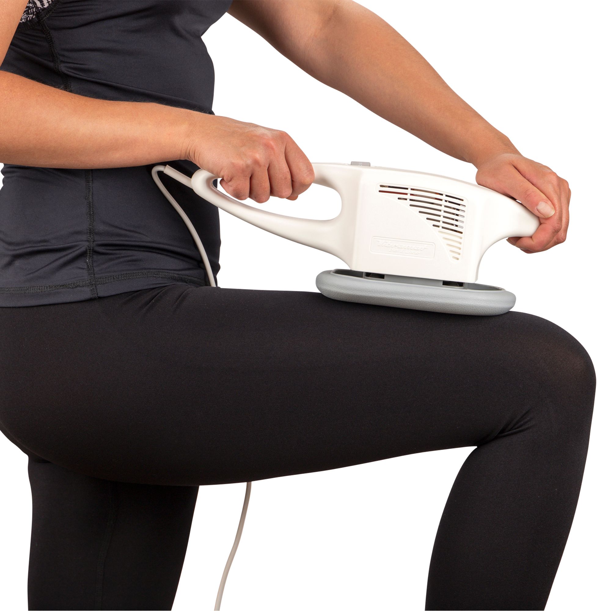 MASPO Vibramat de Luxe professionelles Großflächenmassagegerät mit 2 Massageaufsätzen