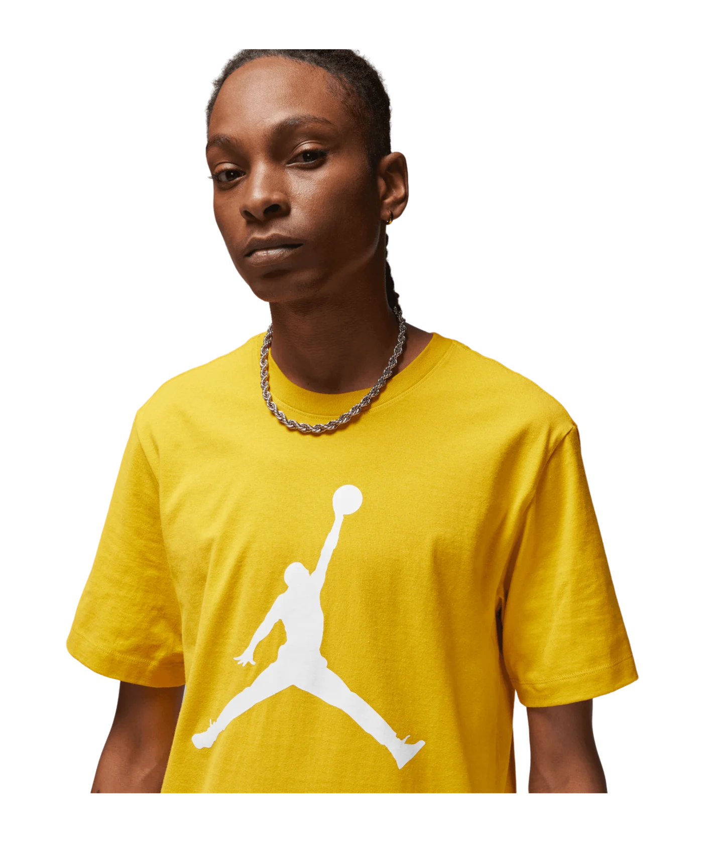 Jordan MJ Jumpman Crew T-Shirt Gelb Weiss F752