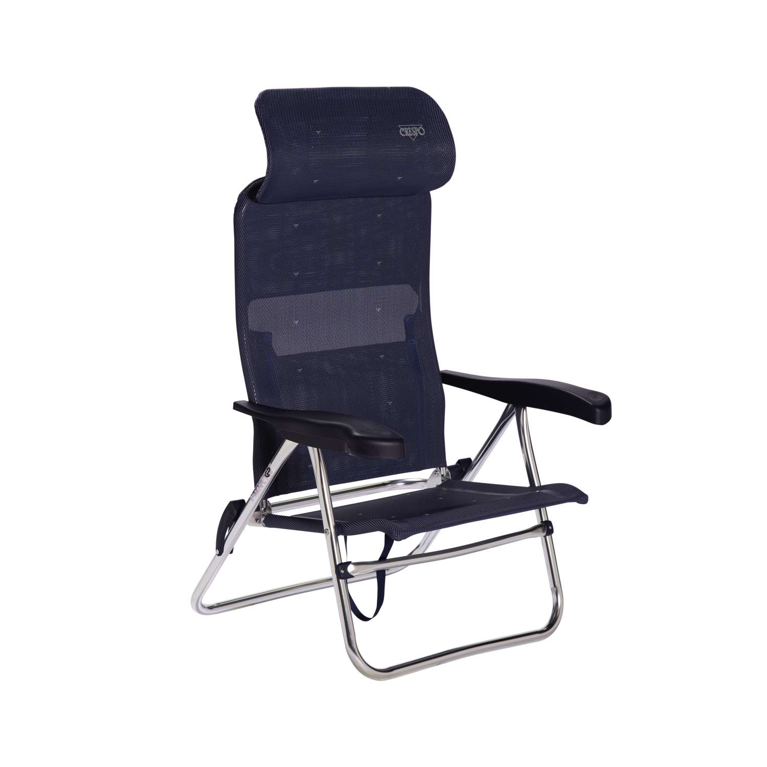 Crespo AL-205 Compact Beach Chair Strandstuhl dunkelblau
