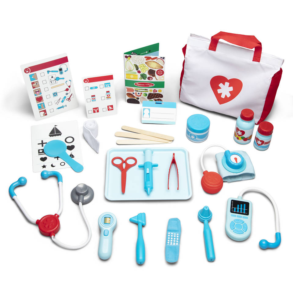 Melissa & Doug dokter speelset inclusief opbergtas 25-delig