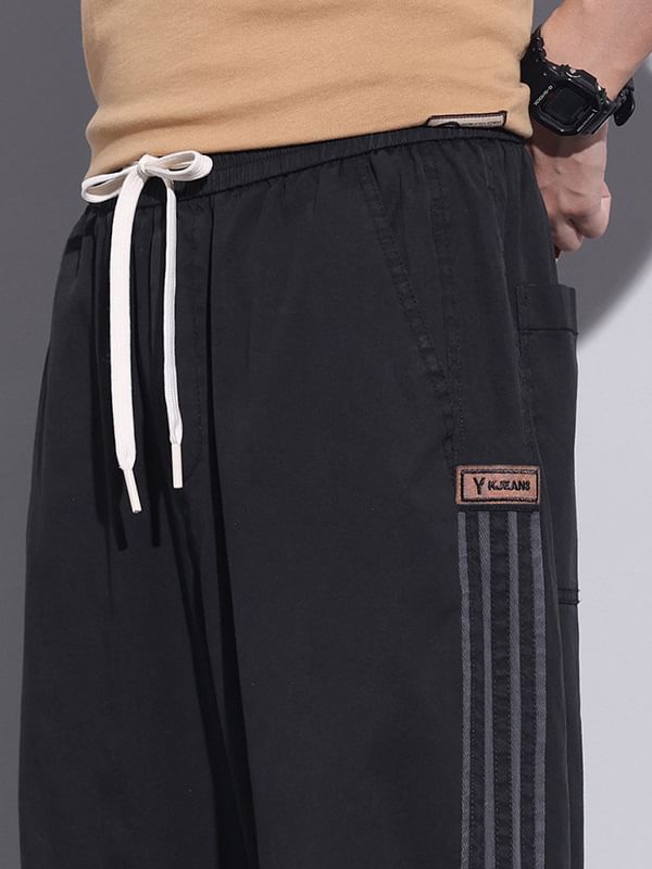 Denimic - Hoge taille effen capribroek