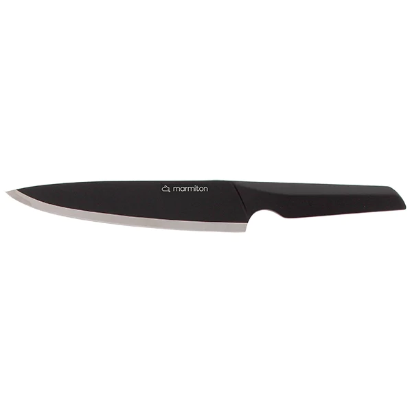 Couteau chef 20 cm noir Passion Marmiton