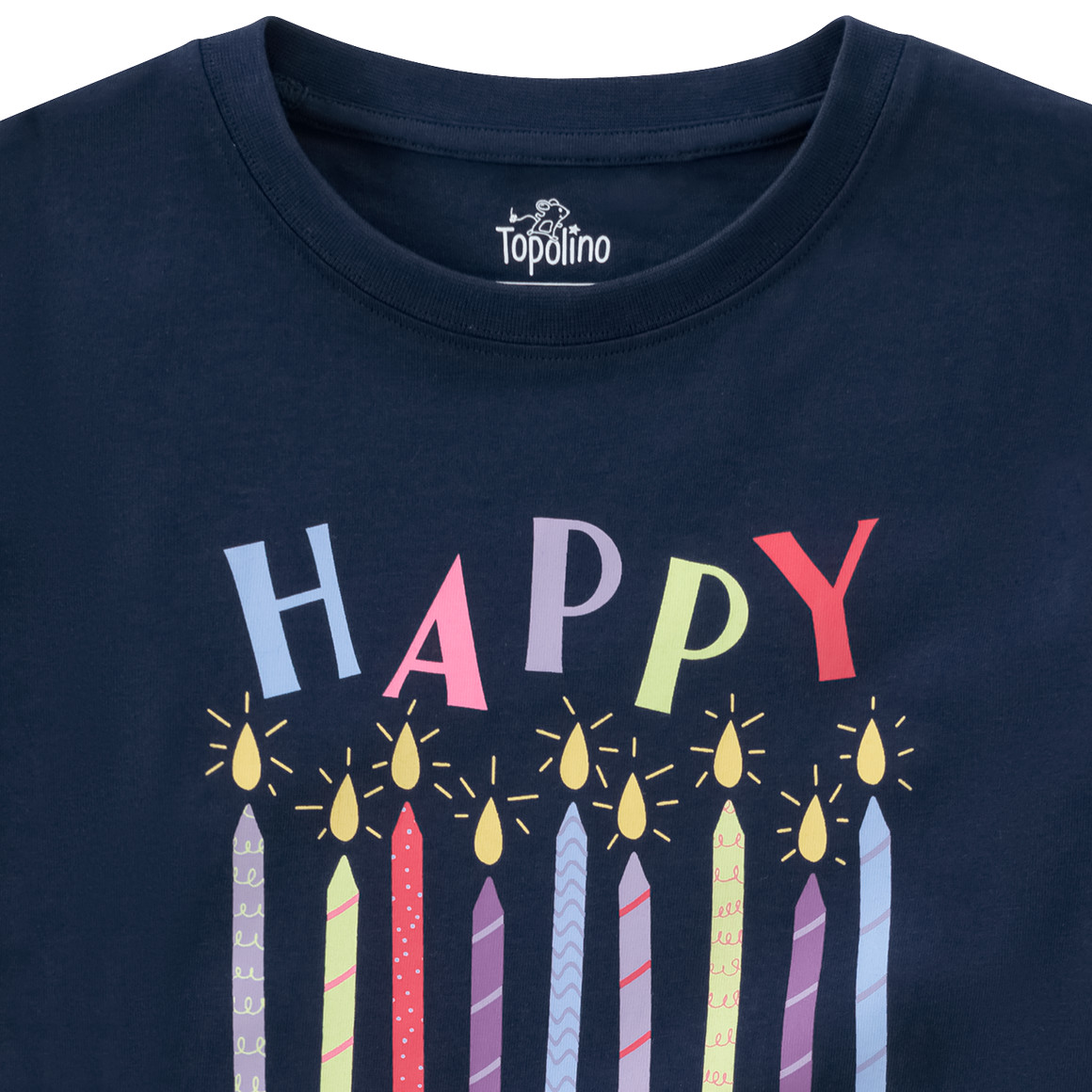 Topolino Kinder T-Shirt mit Geburtstags-Print dunkelblau
