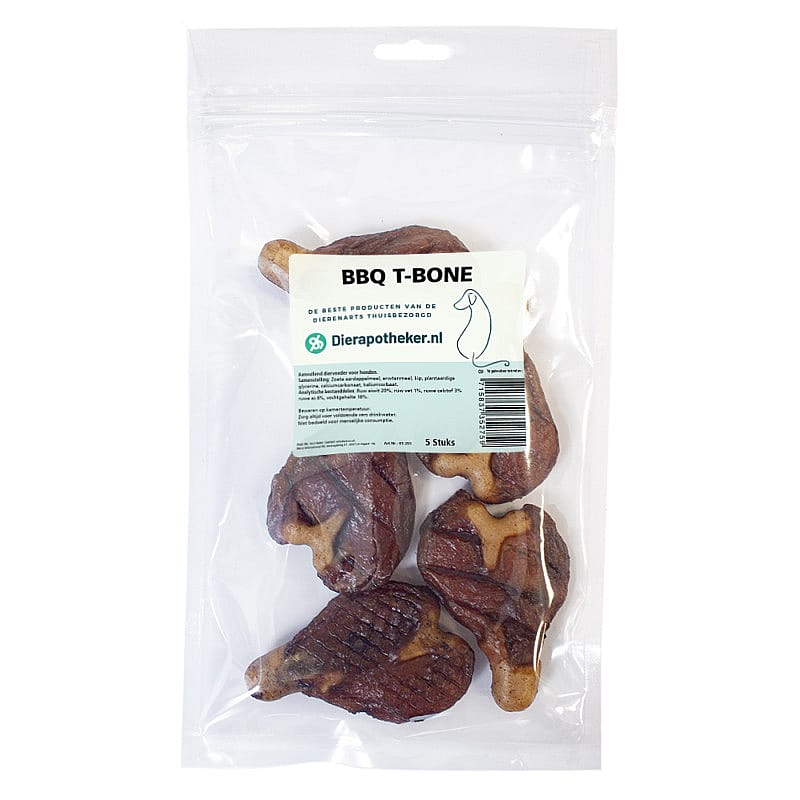 Dierapotheker BBQ T-Bone 5 stuks Hond | 13929