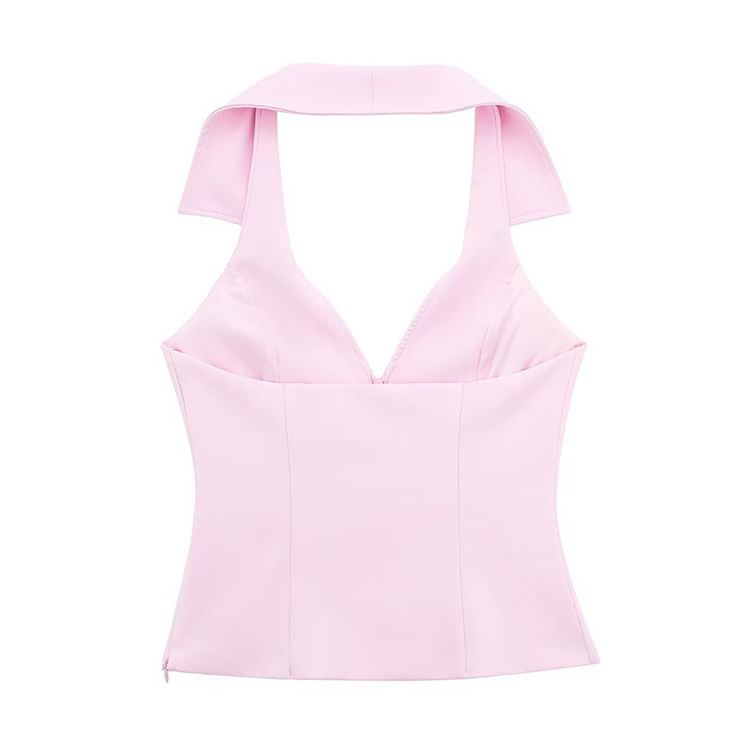SugaYuja - Halterkraag Tanktop / Skort / Set
