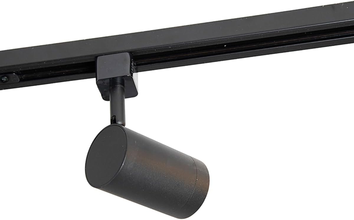 QAZQA - Modern Modernes 1-Phasen-Schienensystem Komplettset I Spotlight I Deckenspot I Deckenstrahler I Strahler mit 14 Spot I Spotlight I Deckenspot I Deckenstrahler I Strahler I Lampe I Leuchtes sch