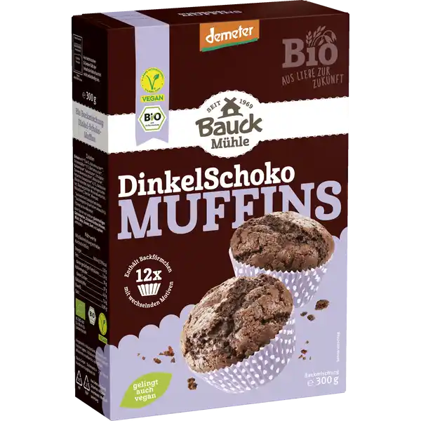 Bio Dinkel-Schoko-Muffins