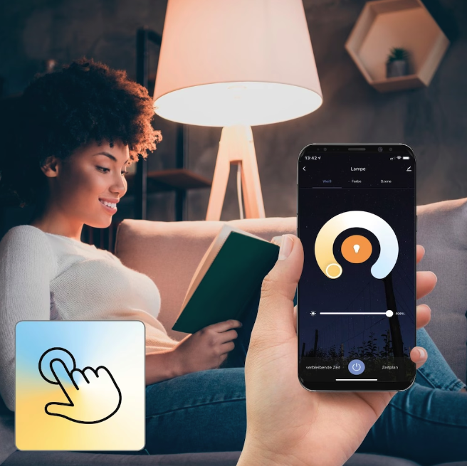 WLAN LED Lampe Dimmbare WiFi Glühbirne mit App Steuerung für iOS/Android GU10 / 5.5W (176585) - Warmweiss / Tageslicht
