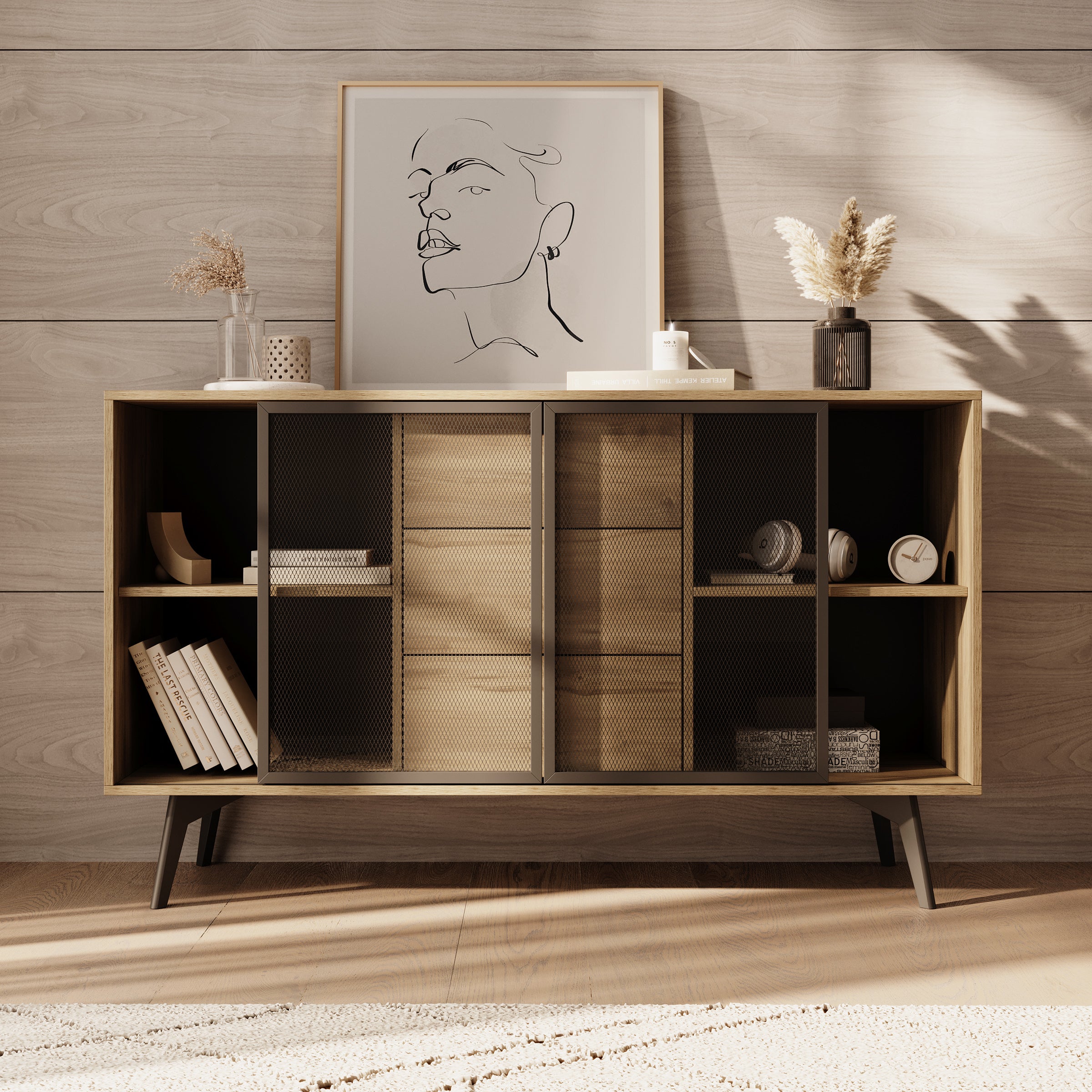 Spa - Dressoir - Eiken - 144x39x85 cm