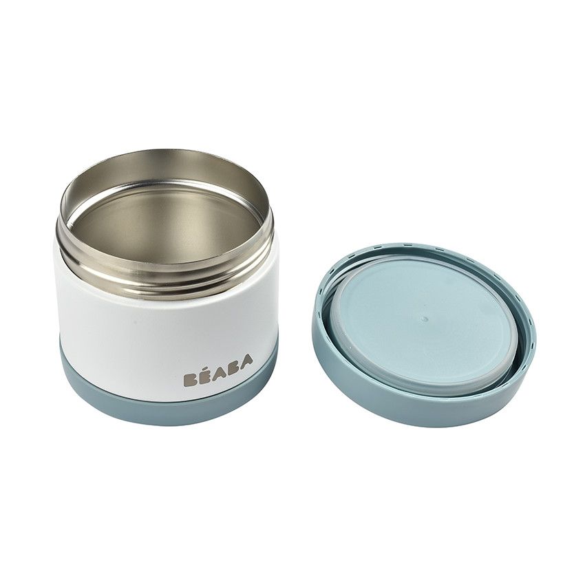 Bouteille isotherme thermo-portion en inox 500 ml - Baltic Blue/ White - Ecru