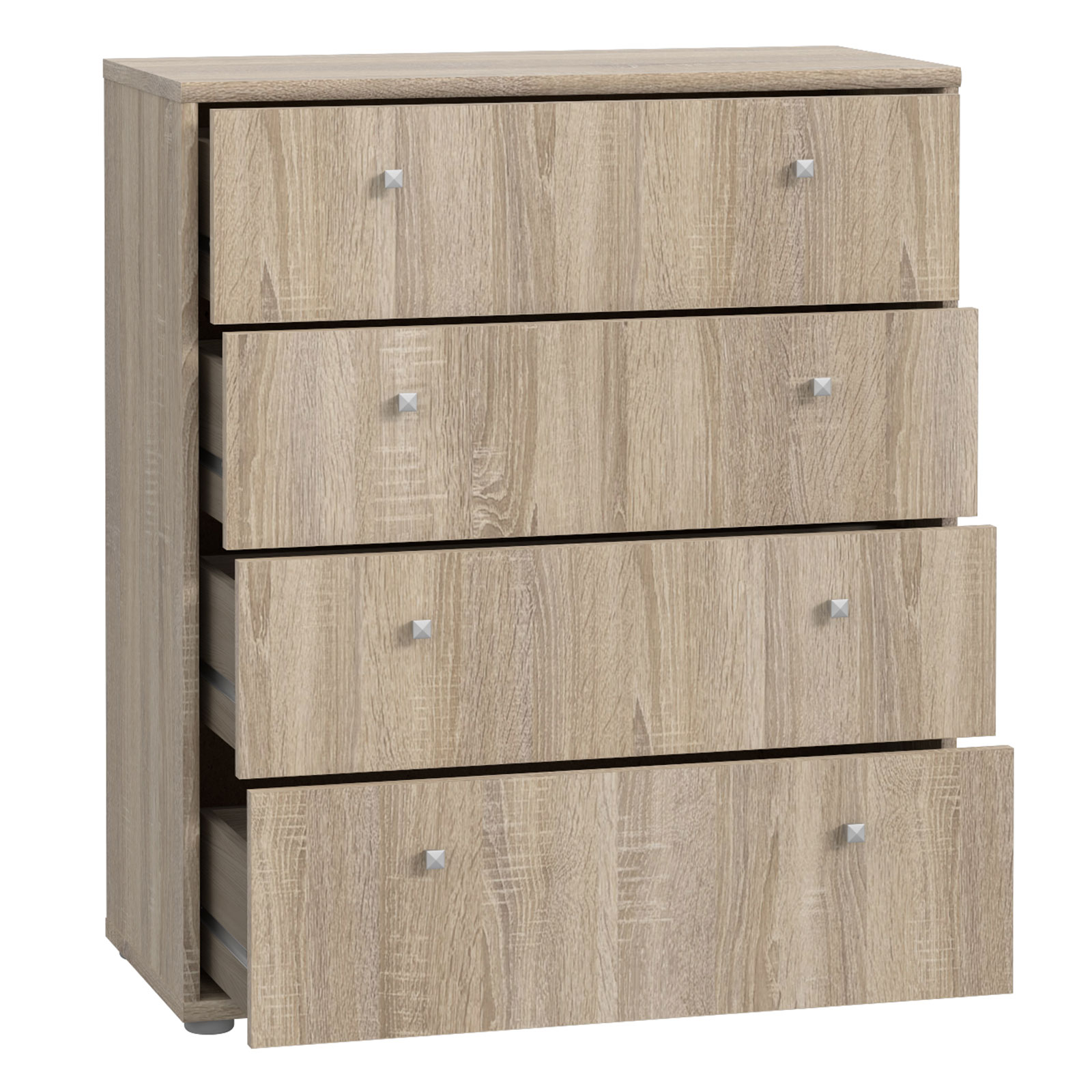 Kommode - Sonoma Eiche - 74 cm breit - vier Schubkästen