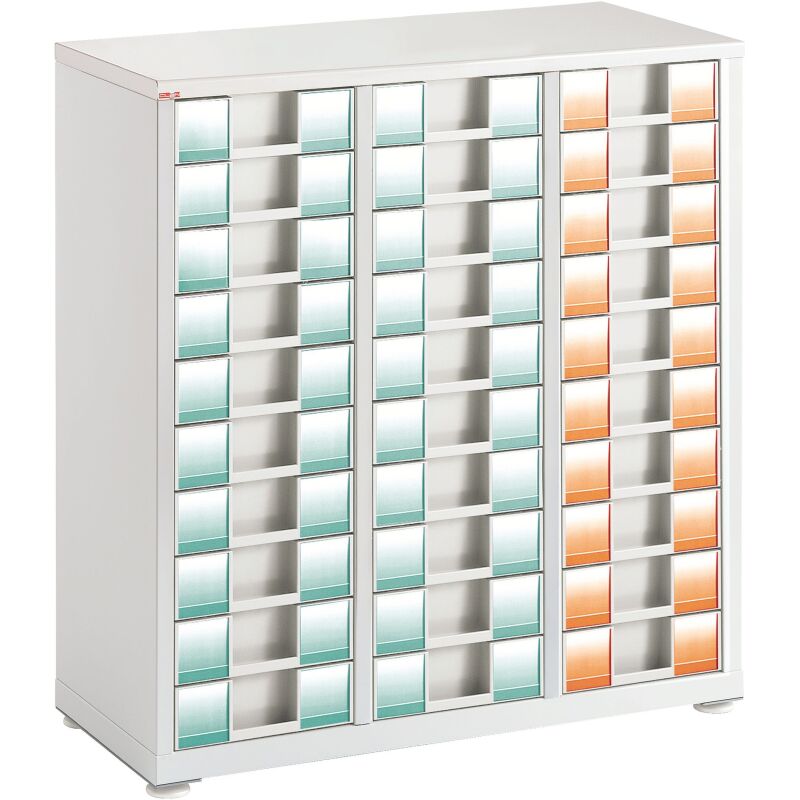 Comptoir CLEN équipée de 30 tiroirs 9 cm