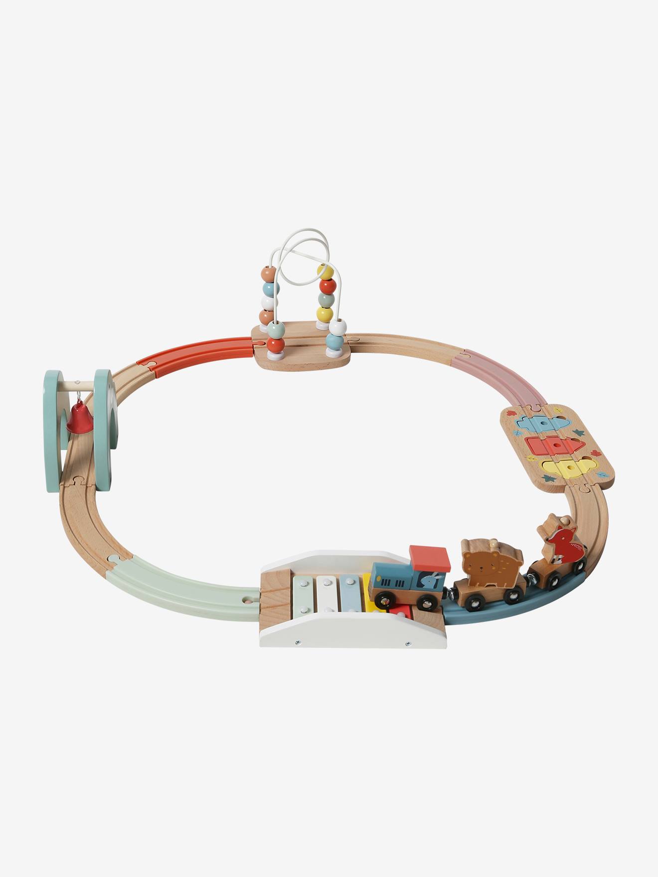 Meu primeiro conjunto de trem de madeira com certificação FSC® (12 peças)
