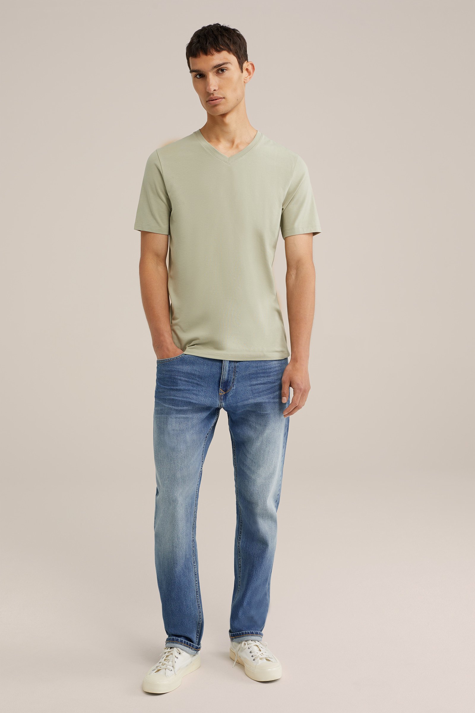 T-shirt WE Fashion Lichtgroen