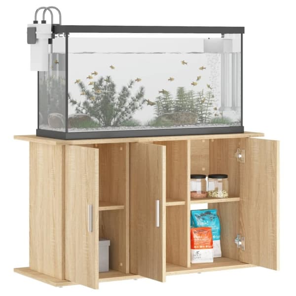 vidaXL Akvariumstativ sonoma eik 101x41x58 cm konstruert tre