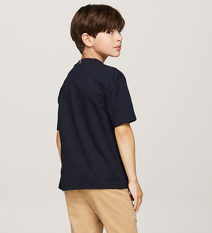 Tommy Hilfiger T-Shirt - Monotype bestickt - Desert Sky