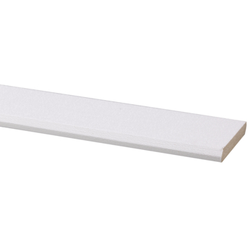 Agnes plint MDF wit linnen 8x45 mm 260 cm