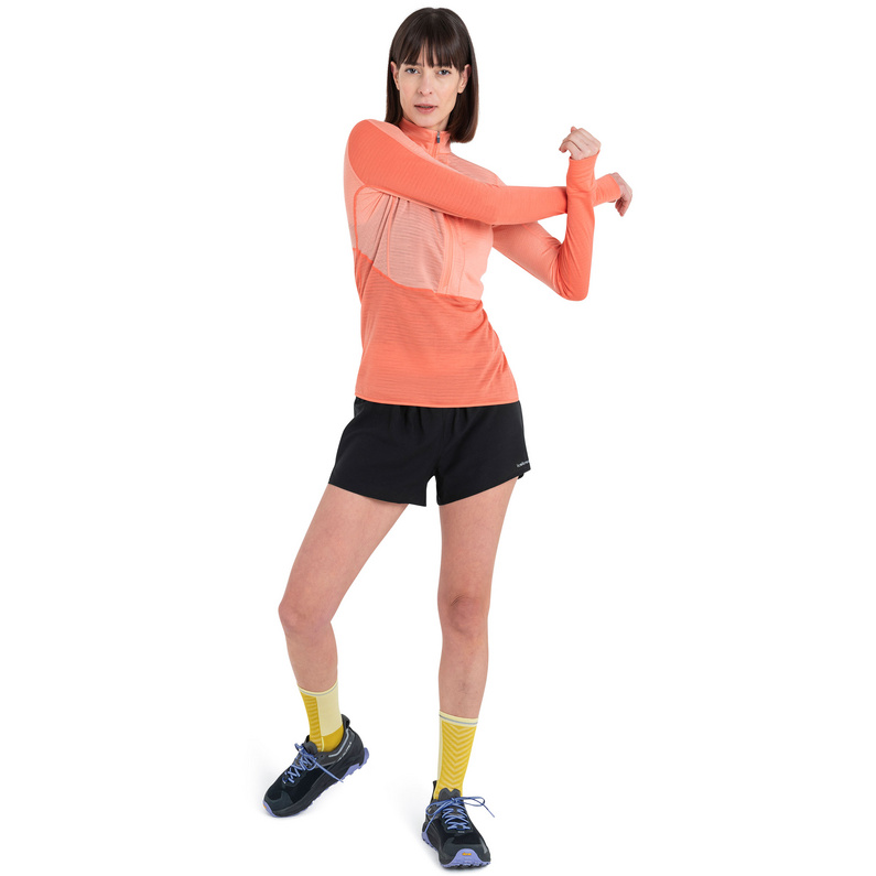 Icebreaker Damen Realfleece Descender Half Zip Longsleeve