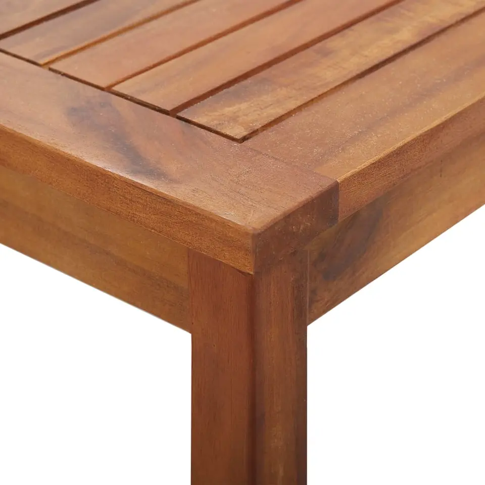 vidaXL - Tuinbank Set - Wit - Hout