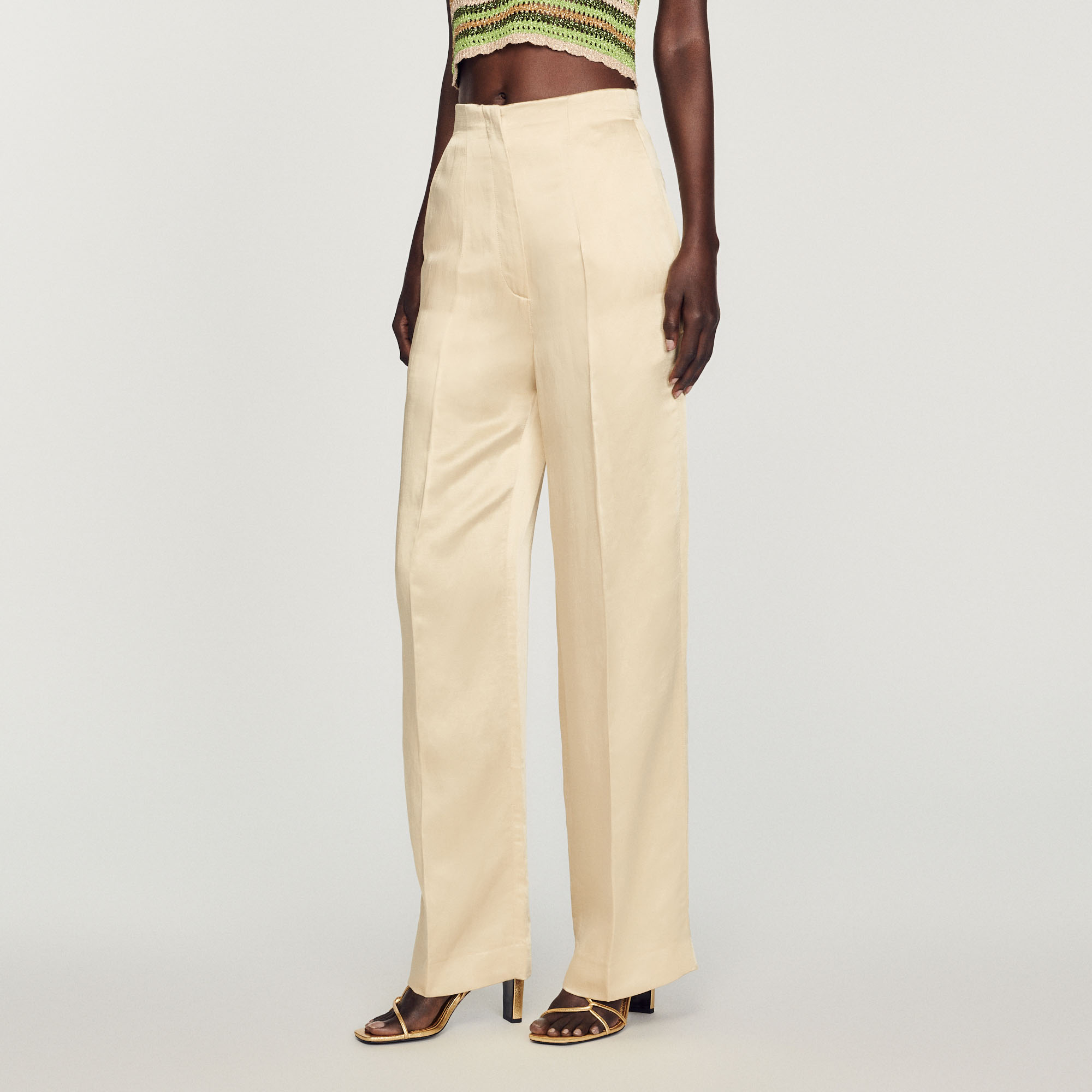 Pantalon taille haute