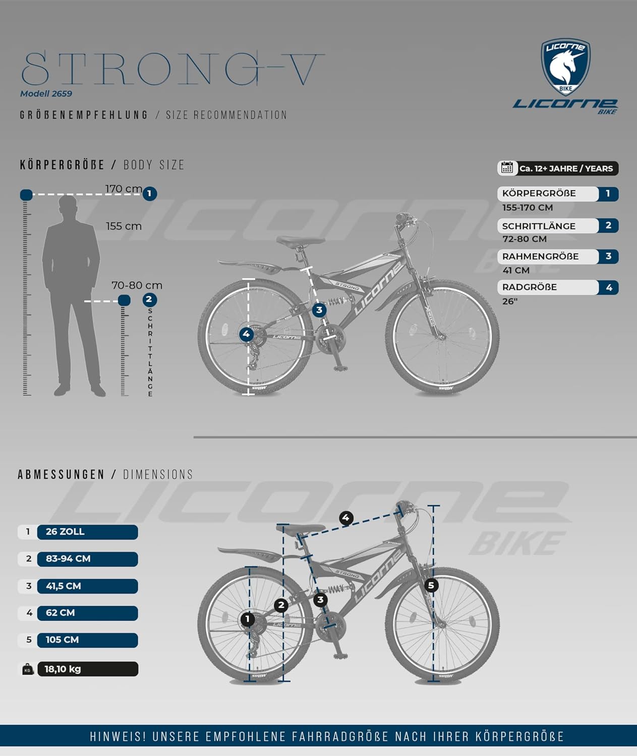 Bicicleta Licorne, bicicleta de montanha premium