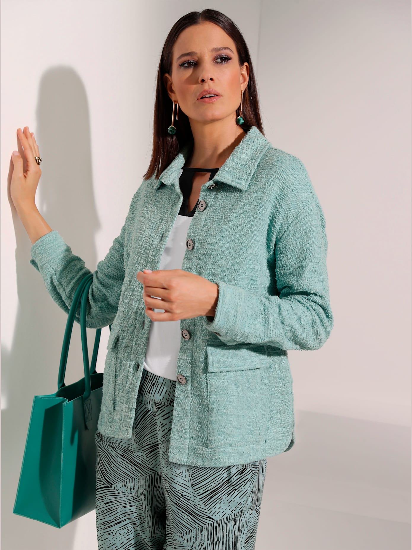 Blazer en jersey 60% coton