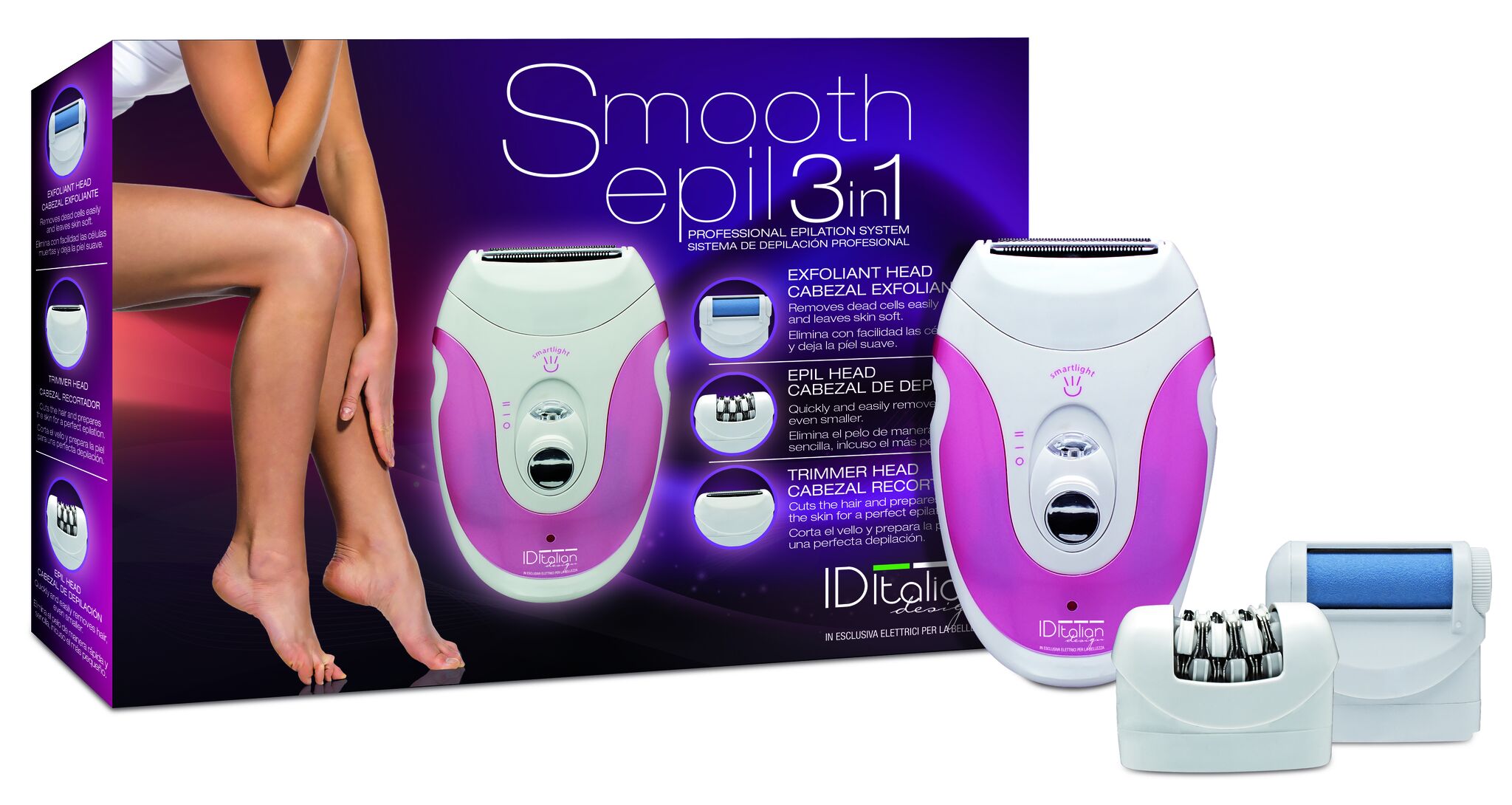 Italian Design Smooth epil 3in1 Epilator