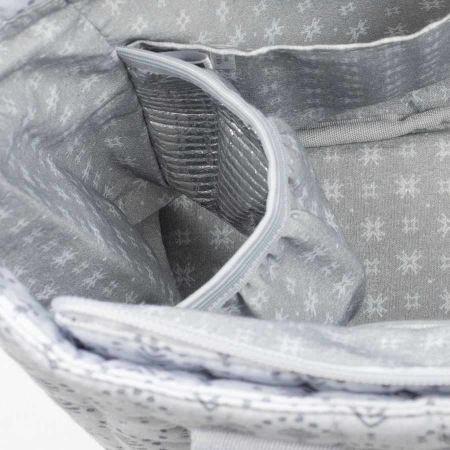 Walking Mum Wickeltasche Indian Ash grau