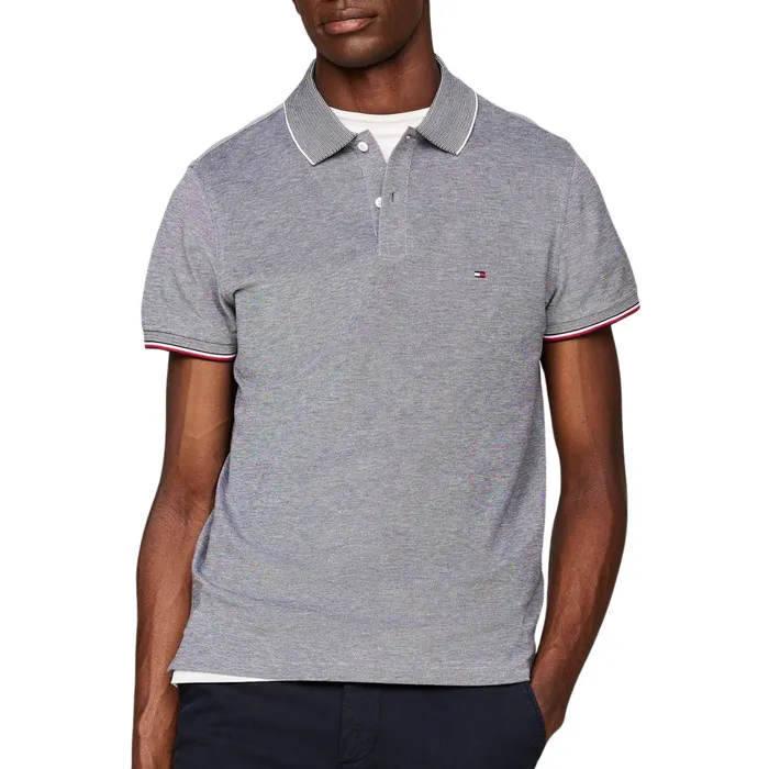 Tommy Hilfiger Mouline Oxford Tipping Slim Polo Heren