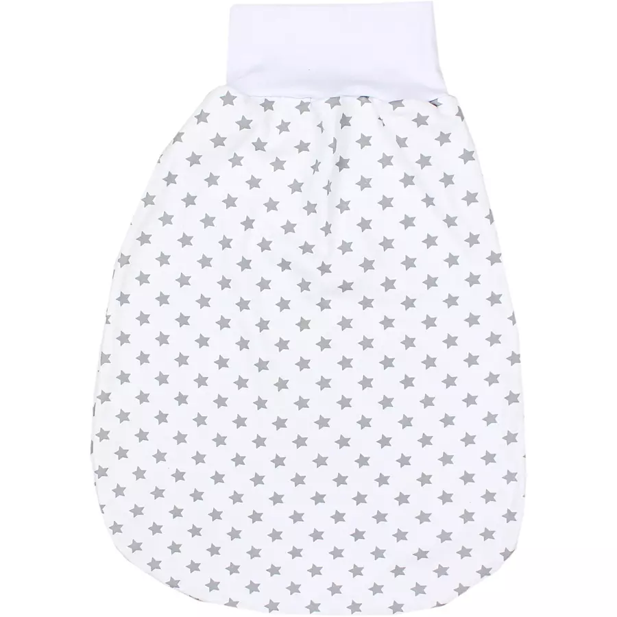TupTam Baby Strampelsack mit breitem Bund Unwattiert weiß