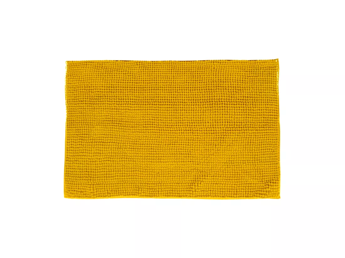 Tapis de Salle de bain Ocre chenille 50 x 80 cm
