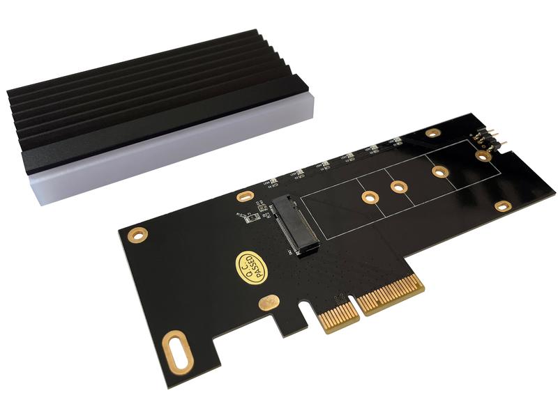 LC-Power LC-PCI-M2-NVME-ARGB PCI Express Karte für eine M.2-NVME-SSD