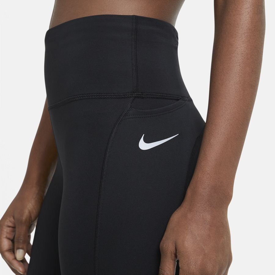 Nike Fast Women's Mid-Rise Crop Run BLACK/REFLECTIVE SILV