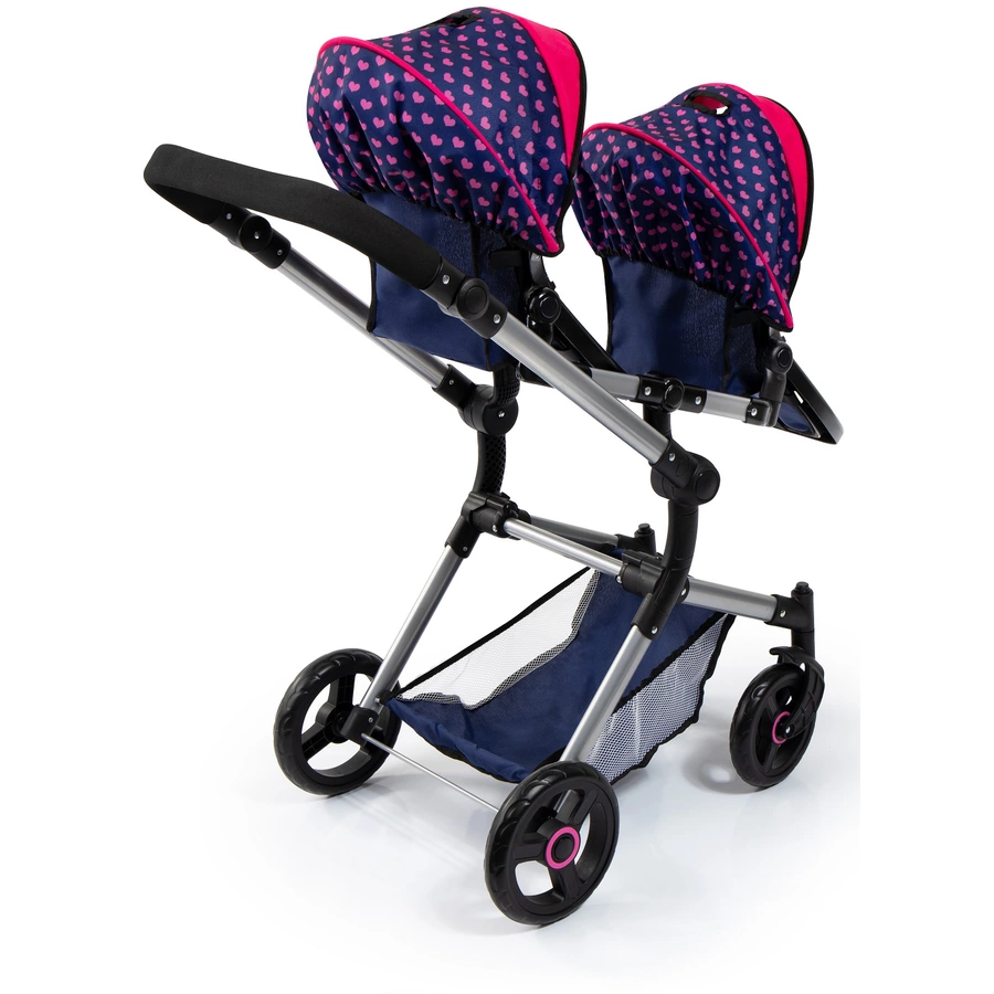 bayer Design Zwillings-Puppenwagen Twin Neo mit Einhorn