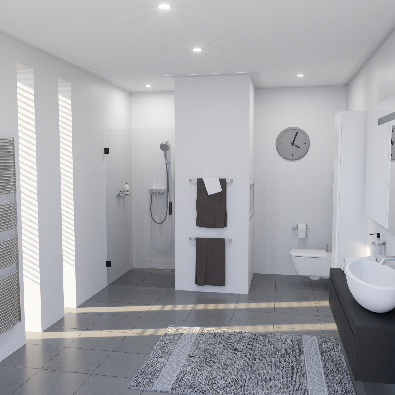 Saniclear Modern profielloze douchedeur 90x200 met zwarte scharnieren