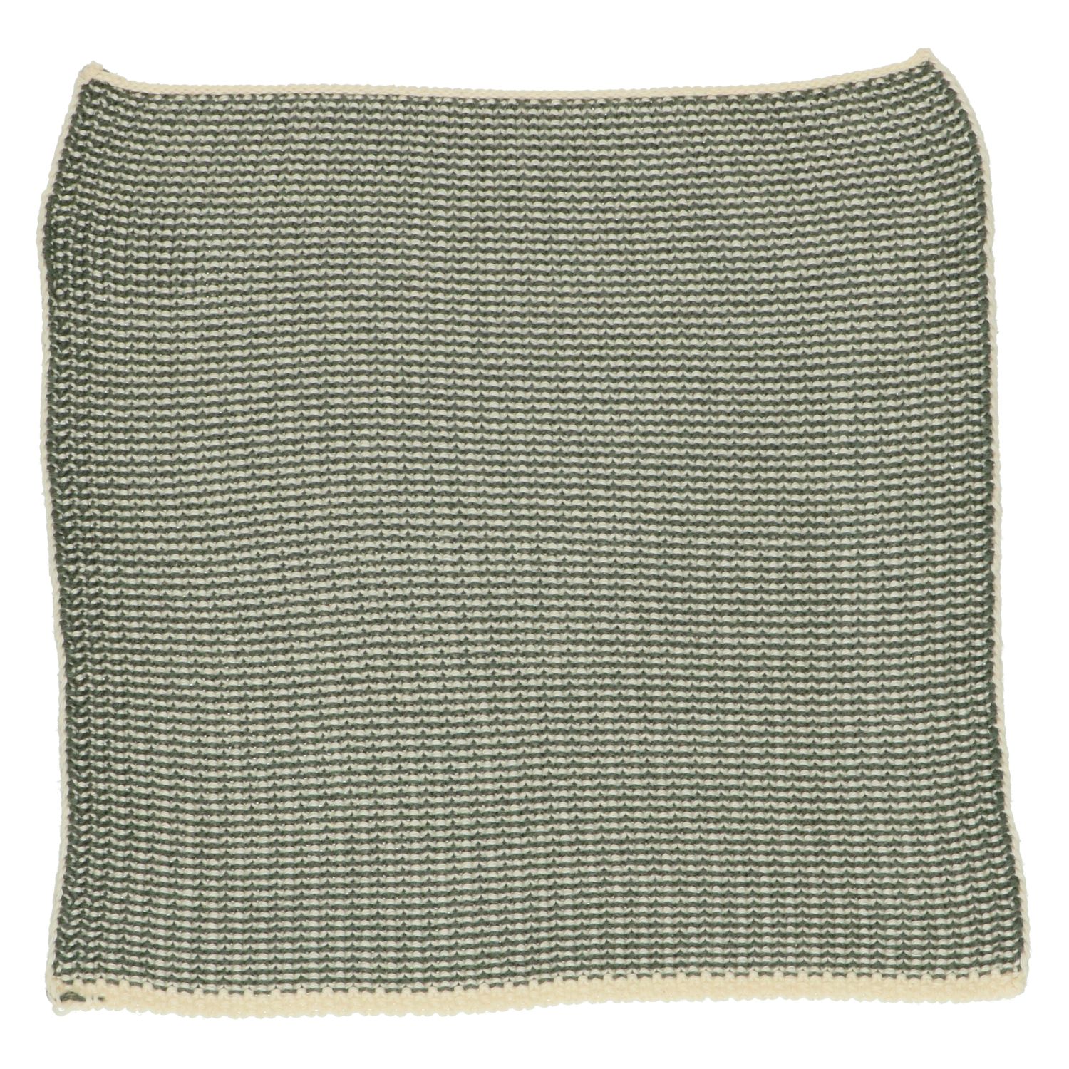 Vaatdoekjes, gebreid katoen, donkergroen, 2 stuks, 25 x 25 cm